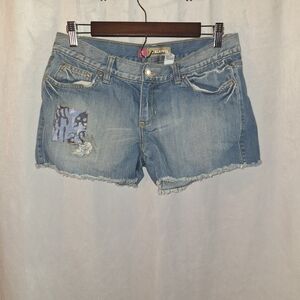 Old Navy Blue Jean Shorts Distressed Frayed Hem